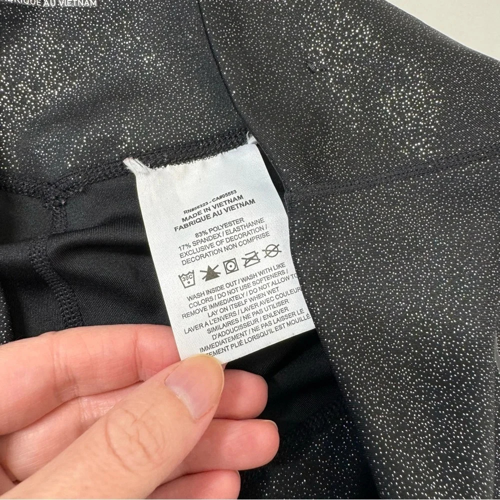 Nike Dri Fit Shimmer Black Leggings Size Medium - Picture 4 of 10